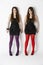 Studio Portrait Twin Teenage Girls