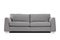 Studio shot of a grey modern sofa