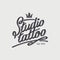 Studio tattoo retro logo with crown