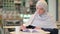 Studious Young Arab Woman Reading Book