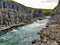 Studlagil canyon in Iceland