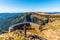 Studnicni Mountain and Giant Valley, Czech: Obri dul, on autumn sunny day in Krkonose - Giant Mountains, Czech Republic