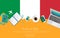 Study in Italy concept for your web banner or.