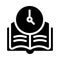 Study time vector glyph flat icon