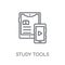 Study tools linear icon. Modern outline Study tools logo concept