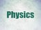 Studying concept: Physics on Digital Data Paper background