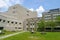 Studying in the Ives Hall`s Courtyard, ILR School at Cornell University