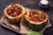 Stuffed acorn squash