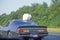 Stuffed animal on top of car on New Jersey Turnpike, NJ