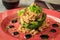 Stuffed Avocado with Quinoa, Crab and Black Beans