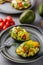 Stuffed avocado with vegetable