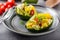 Stuffed avocado with vegetable