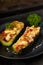 Stuffed courgettes