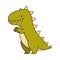 Stuffed Dinosaur Toy for Children to Play Vector Illustration