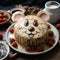 Stuffed Mouse Pudding Face Cake: A Delightful And Whimsical Dessert