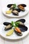 Stuffed mussels, turkish food