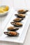 Stuffed mussels, turkish food