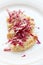 Stuffed pasta with radicchio salad