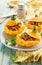 Stuffed pattypan squash