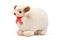 Stuffed Sheep Ram soft plush toy isolated on white