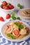 Stuffed strawberry dumplings