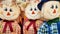 Stuffed toy dolls for Fall season decorations.