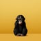 Stunning 32k Minimalist Photography Of A Cute Bonobo In Japanese Minimalism