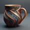 Stunning 3d Model Of Ancient Oriental Coffee Mug - Free Download