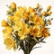 Stunning 3d Vector Photo Realistic Yellow Flowers