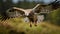 Stunning 8k Image: Majestic Hawk Soaring Through Grass