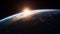 Stunning 8k Photo Of Earth In Space With Dramatic Sunlight Illumination