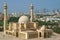 Stunning Aerial View of Al Fateh Grand Mosque in Manama, the Capital City of Bahrain