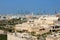 Stunning Aerial View of Isa Cultural Centre with a Group of Iconic Landmarks in the Backdrop, Manama, Bahrain