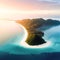 Stunning aerial view of tropical beach paradise in Thailand