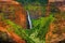 Stunning aerial view into Waimea Canyon