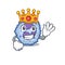 A stunning of basophil cell stylized of King on cartoon mascot style