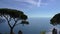 Stunning blue sea view of Amalfi coast