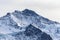 Stunning close up view of famous Jungfrau peak north face, Switzerland