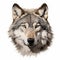 Stunning Close-up Wolf Drawing In Ultra-clear 8k Resolution