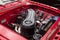 stunning closeup view of vintage classic retro car detailed engine parts