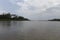 Stunning Colombian Palomino river landscape with sky water reflection