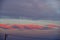 Stunning colorful fluffy cloud in sunset light