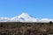 Stunning cone of Ngauruhoe volcano in winter