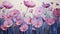 Stunning Cosmos Art: Impasto Oil Painting Of Joyous Flowers