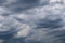 Stunning dark cloud formations right before a thunderstorm