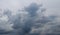 Stunning dark cloud formations right before a thunderstorm