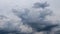 Stunning dark cloud formations right before a thunderstorm