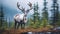 Stunning Deer In Norwegian Mountains: A Captivating Nature Portrait