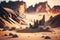 Stunning Desert Landscape: Glowing Rocks and Floating Dunes in Hyper-Detail with Unreal Engine 5