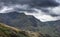 Stunning detail landscape image of mountain of Tryfan near Llyn Ogwen in Snowdonia during early Autumn